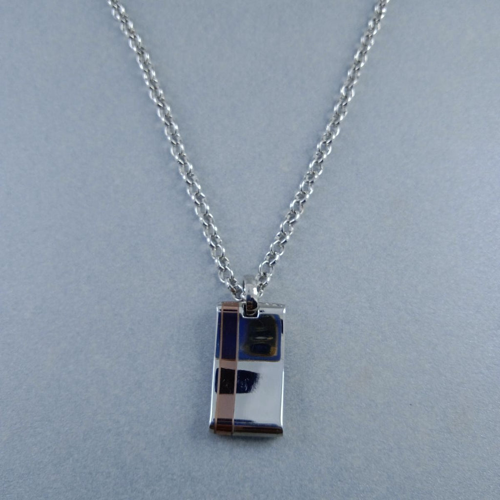 Heavy Antique Silver Stainless Steel Necklace Pendant Chain Bulk
