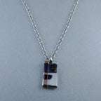 Heavy Antique Silver Stainless Steel Necklace Pendant Chain Bulk