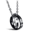 Couple Lovers Valentine Stainless Steel CZ Pendant Chain Bulk