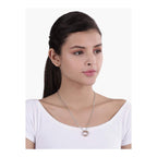 Couple Lover Black Stainless Steel Ring Necklace Pendant Chain Bulk
