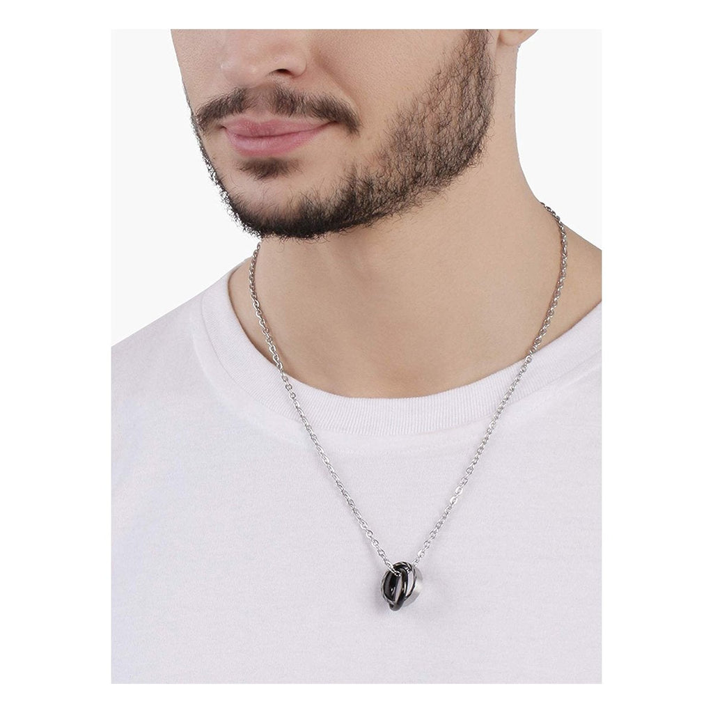 Couple Lovers Valentine Stainless Steel CZ Pendant Chain Bulk