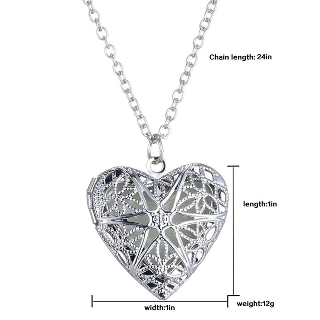 Openable Heart Love Photo Frame Picture Photograph Pendant Chain Bulk