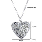 Openable Heart Love Photo Frame Picture Photograph Pendant Chain Bulk