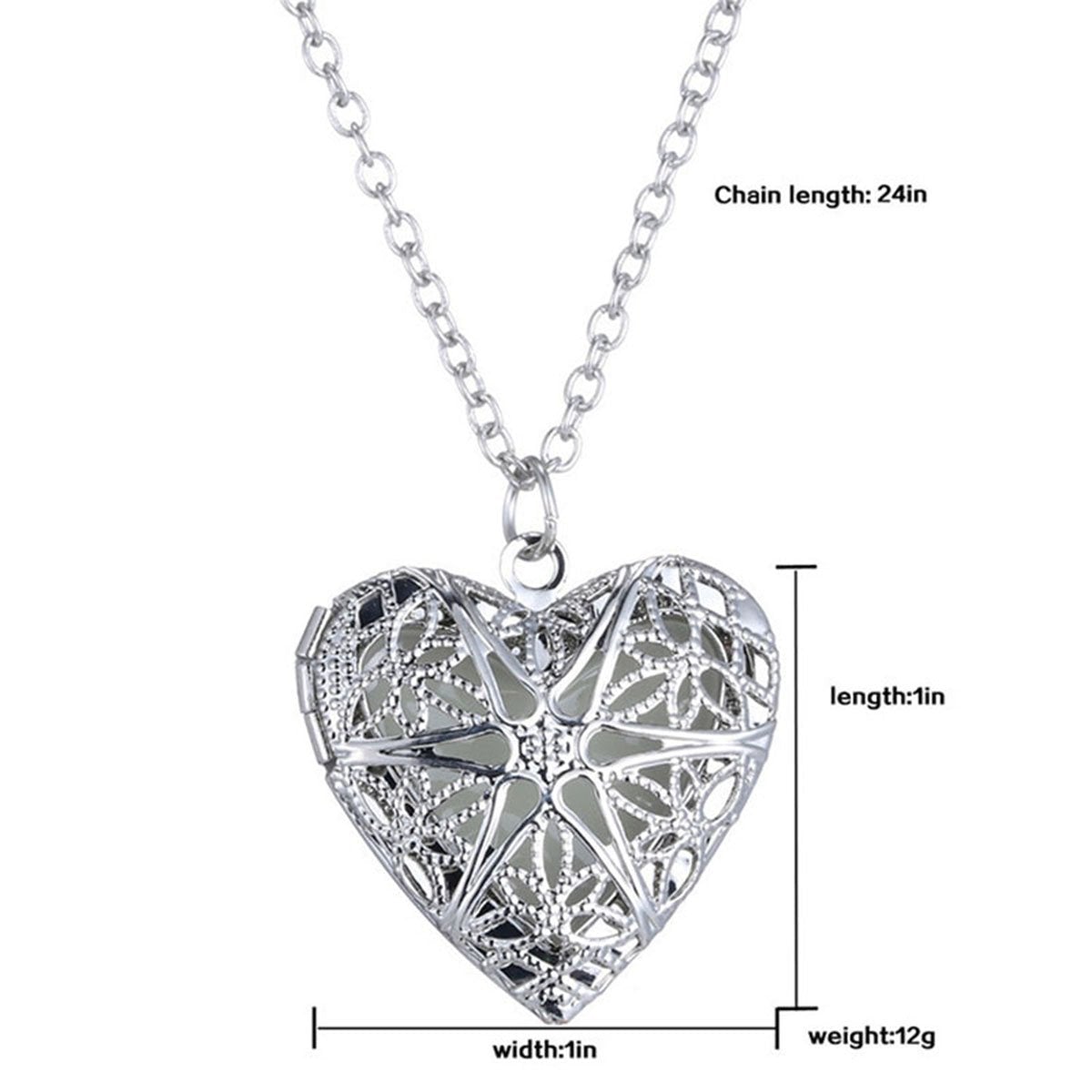 Openable Heart Love Photo Frame Picture Photograph Pendant Chain Bulk
