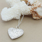 Openable Heart Love Photo Frame Picture Photograph Pendant Chain Bulk