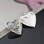 Openable Heart Love Photo Frame Picture Photograph Pendant Chain Bulk