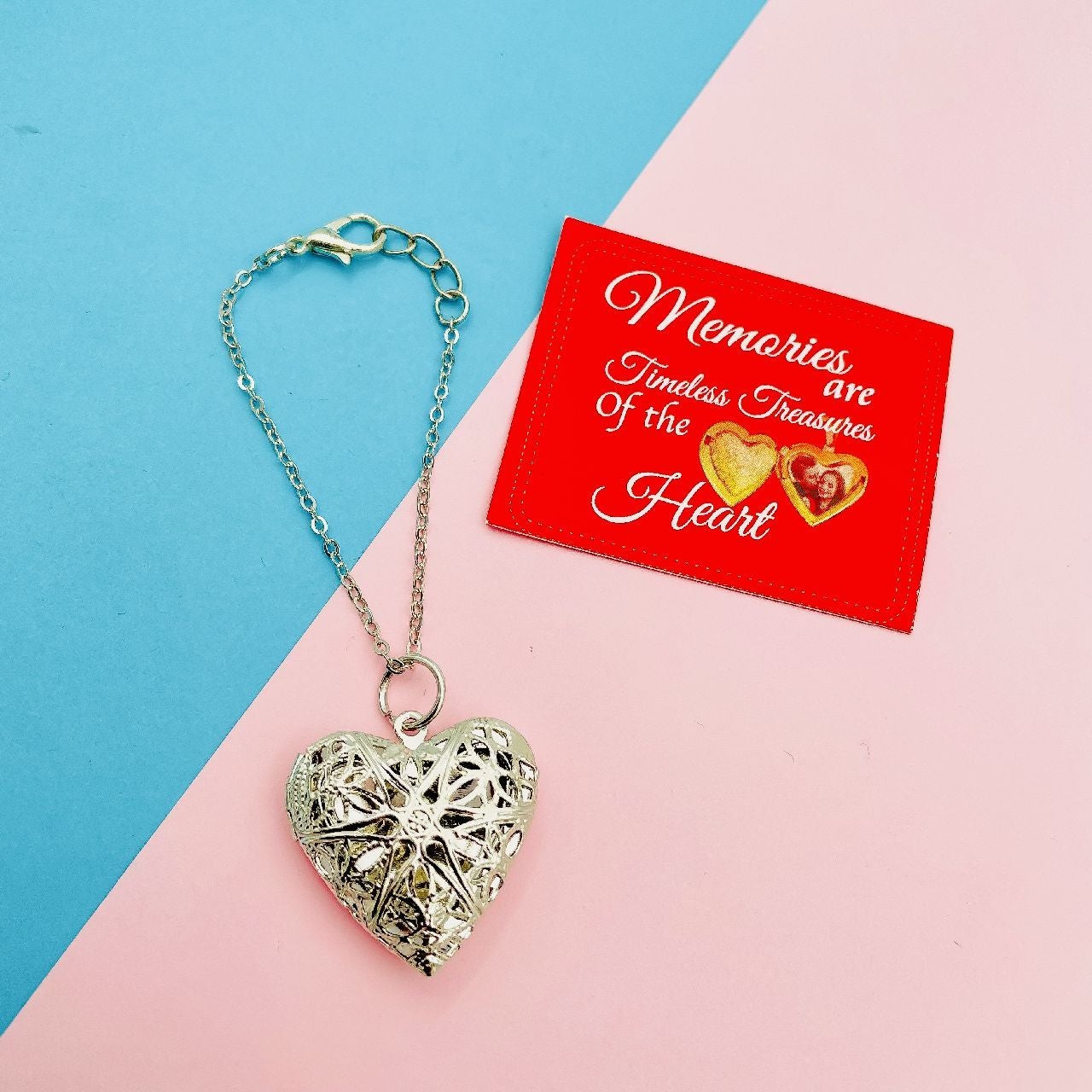 Copper Heart Filigree Watch Charm For Women Silver Bulk