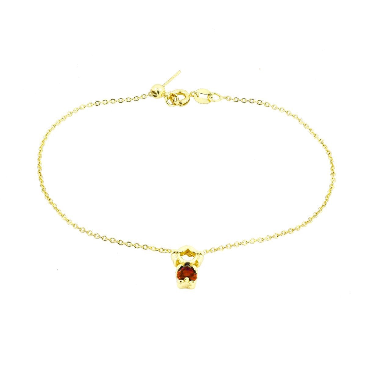 Gold Red Chain Doll Bracelet For Women Bulk