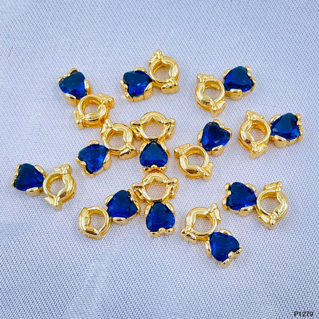 Baby Girl Gold Blue Crystal Copper Centre Pcs For Women Bulk