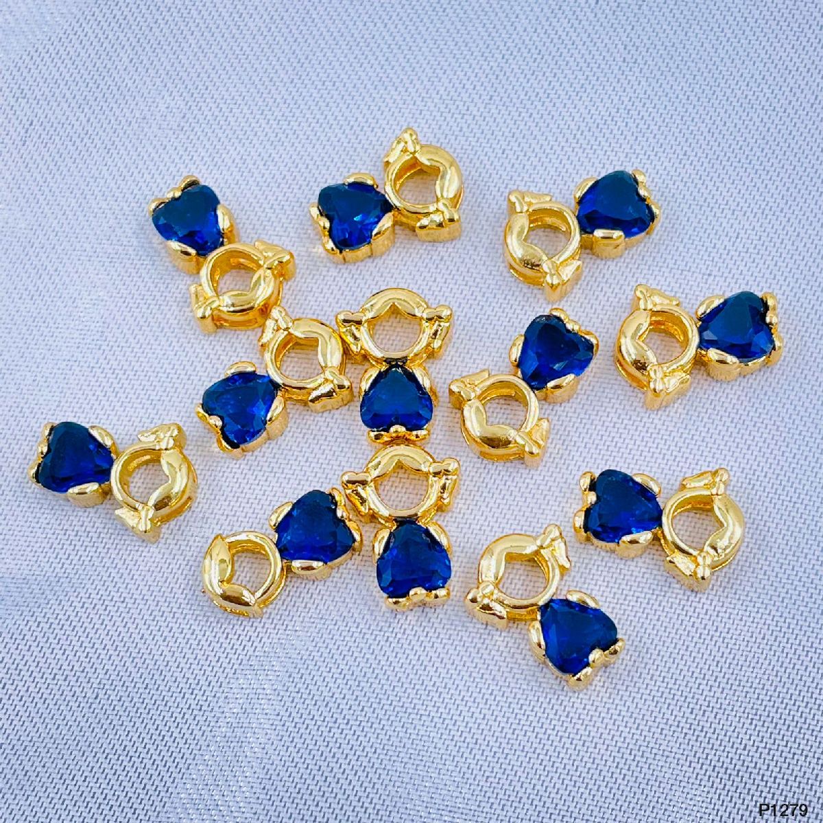 Baby Girl Gold Blue Crystal Copper Centre Pcs For Women Bulk