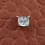 Cushion Cut Dainty Solitaire Cubic Zirconia Silver Pendant Women Bulk