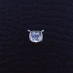 Cushion Cut Dainty Solitaire Cubic Zirconia Silver Pendant Women Bulk