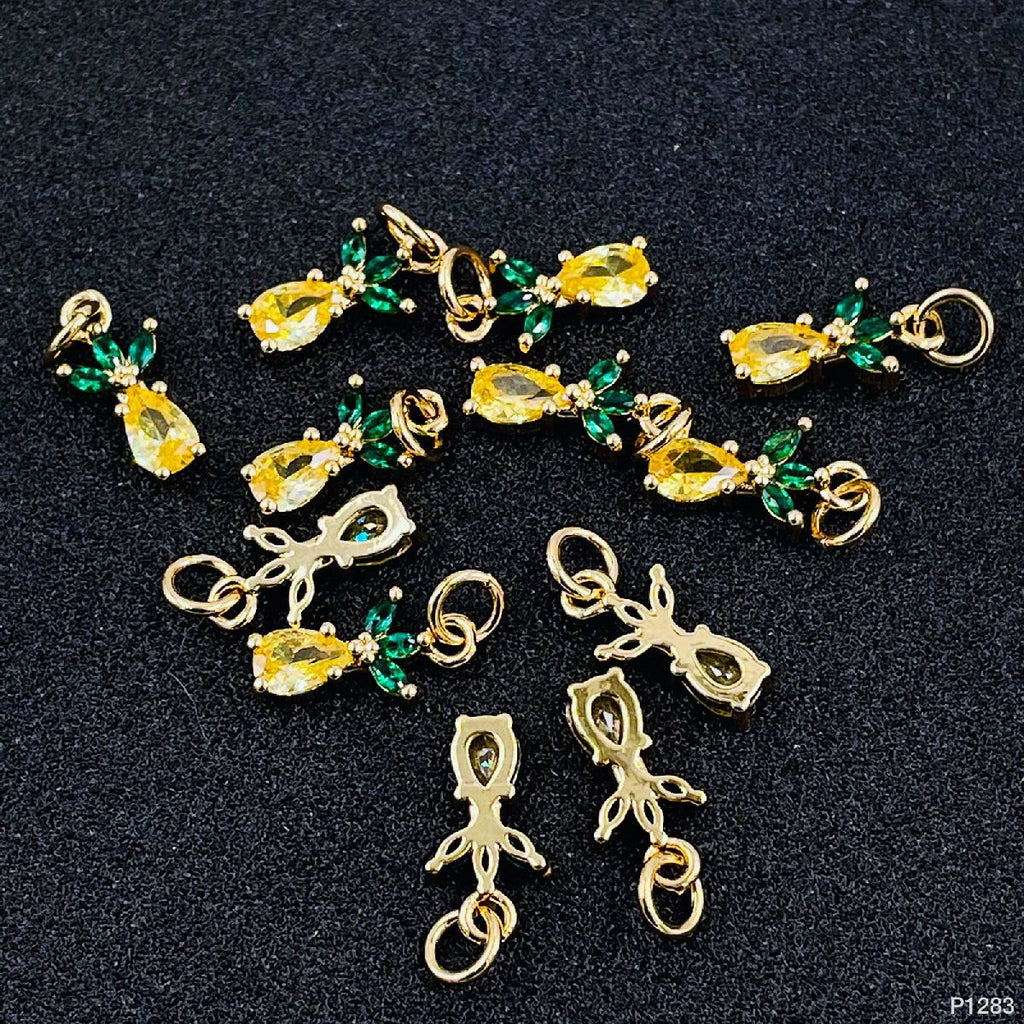 Pine Apple Gold Crystal Copper Charm For Women Bulk