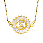 CZ Gold Initial Alphabet Letter B Necklace Pendant Chain Bulk