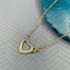 Copper With CZ Crystals Gold Heart Pendant Girls Bulk