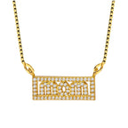 Love Mom Mother 18K Gold Cubic Zirconia Pendant Chain Necklace Bulk