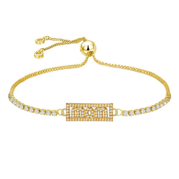 Gold Slider Mom Bracelet For Women Bulk Main image