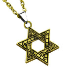 Star Of David Copper Necklace Pendant Chain Bulk