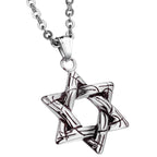 Star Of David Copper Necklace Pendant Chain Bulk