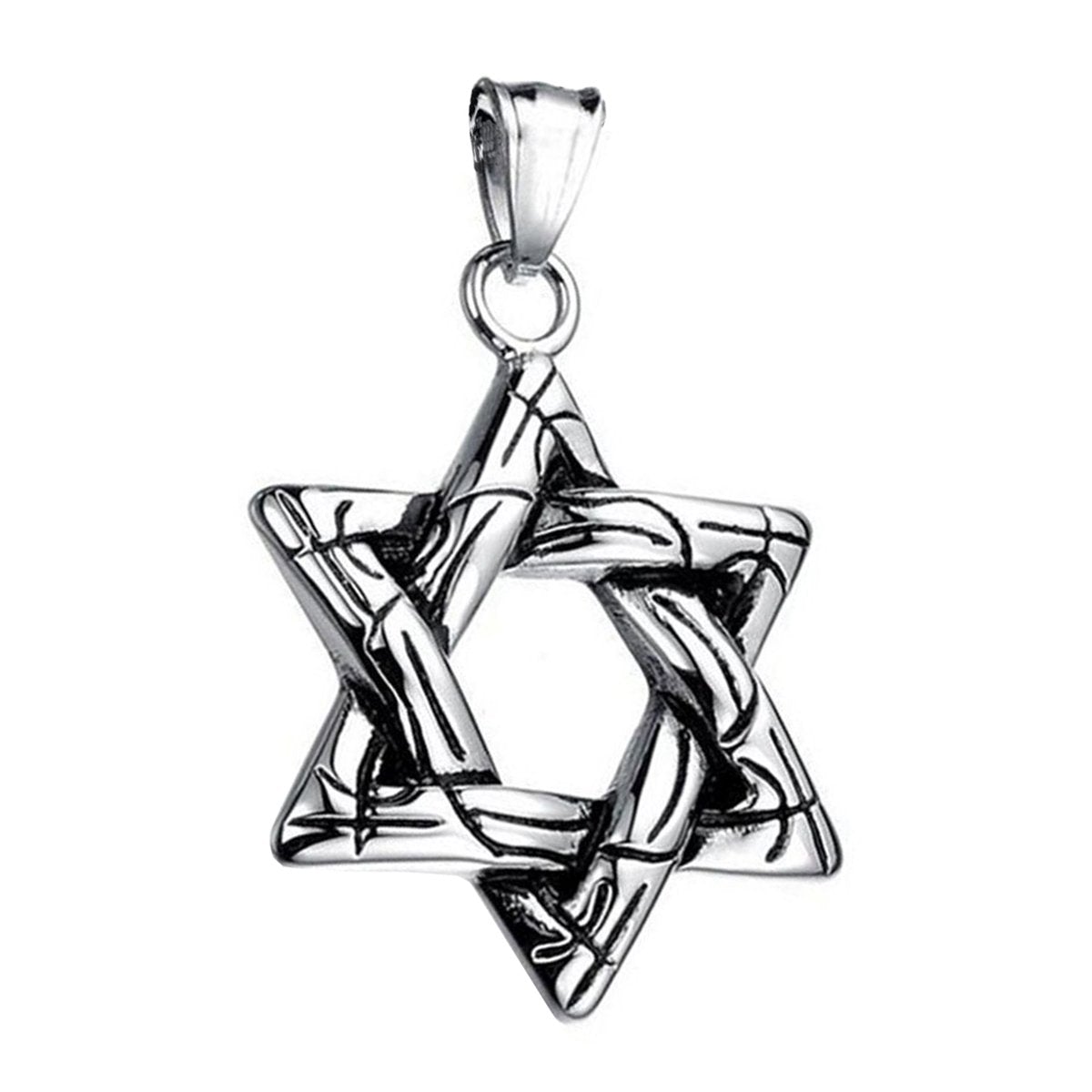 Star Of David Copper Necklace Pendant Chain Bulk