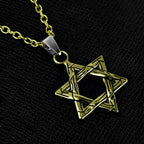Star Of David Copper Necklace Pendant Chain Bulk