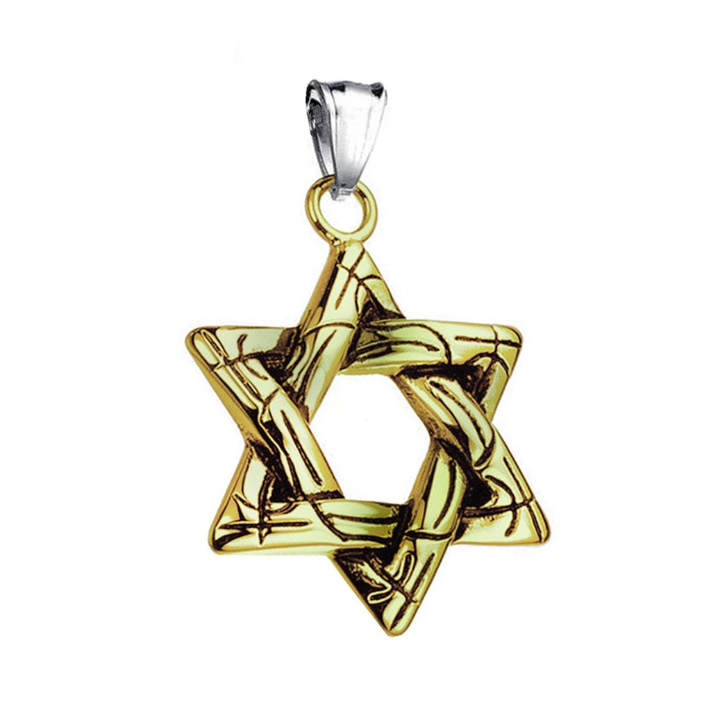 Star Of David Copper Necklace Pendant Chain Bulk