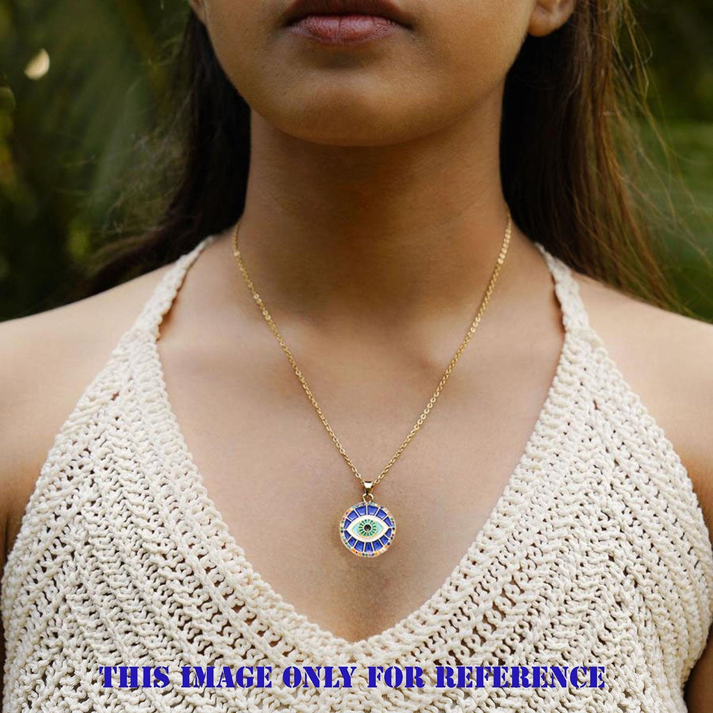 Turkish Evil Eye Nazariya Blue Medallion Locket Pendant Bulk