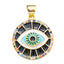 Turkish Evil Eye Nazariya Black Medallion Charms Locket Pendant Bulk
