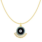 Black Evil Eye Necklace Pendant Chain Bulk