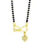 Infinity Love Heart Gold Beads Bracelet Hand Mangalsutra Women Bulk