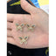 Cute Butterfly Charms Aaa Cubic Zirconia 18K Gold Centre Pcs Bulk