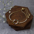 Gold Slider Rainbow Bracelet For Women Bulk