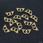 Hand Cuff Love Valentines Gold Cubic Zirconia Centre Pcs Women Bulk