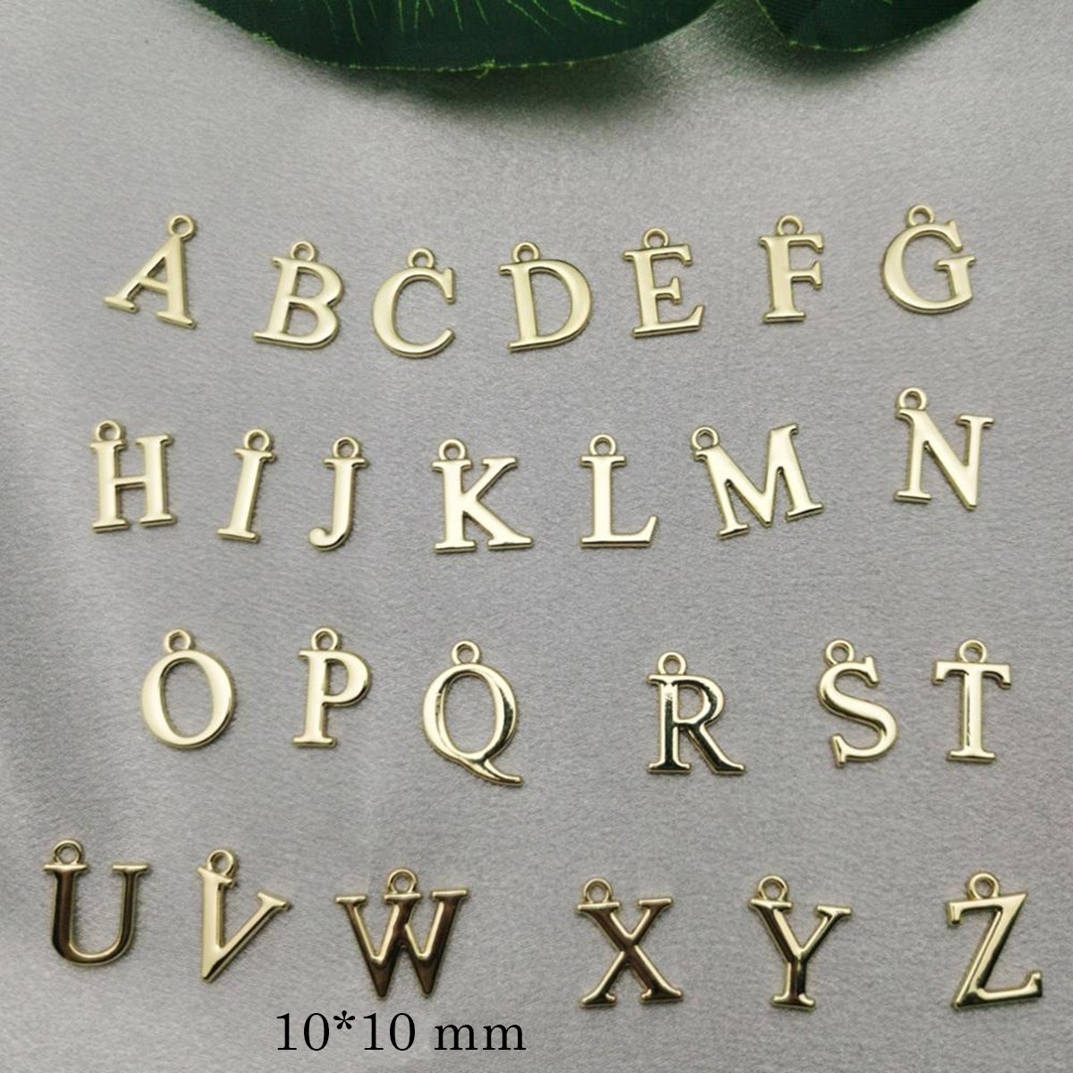 Initial Letter Alphabets Gold Copper Pendant Charm Women Main image