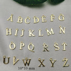 Initial Letter Alphabets Gold Copper Pendant Charm Women