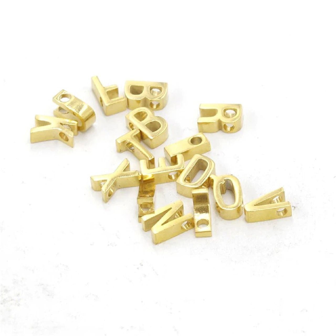Initial Alphabet Letter Gold Charm Birthday Gifts Women Girls