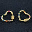 Rainbow Heart Gold Copper Charm For Women Bulk