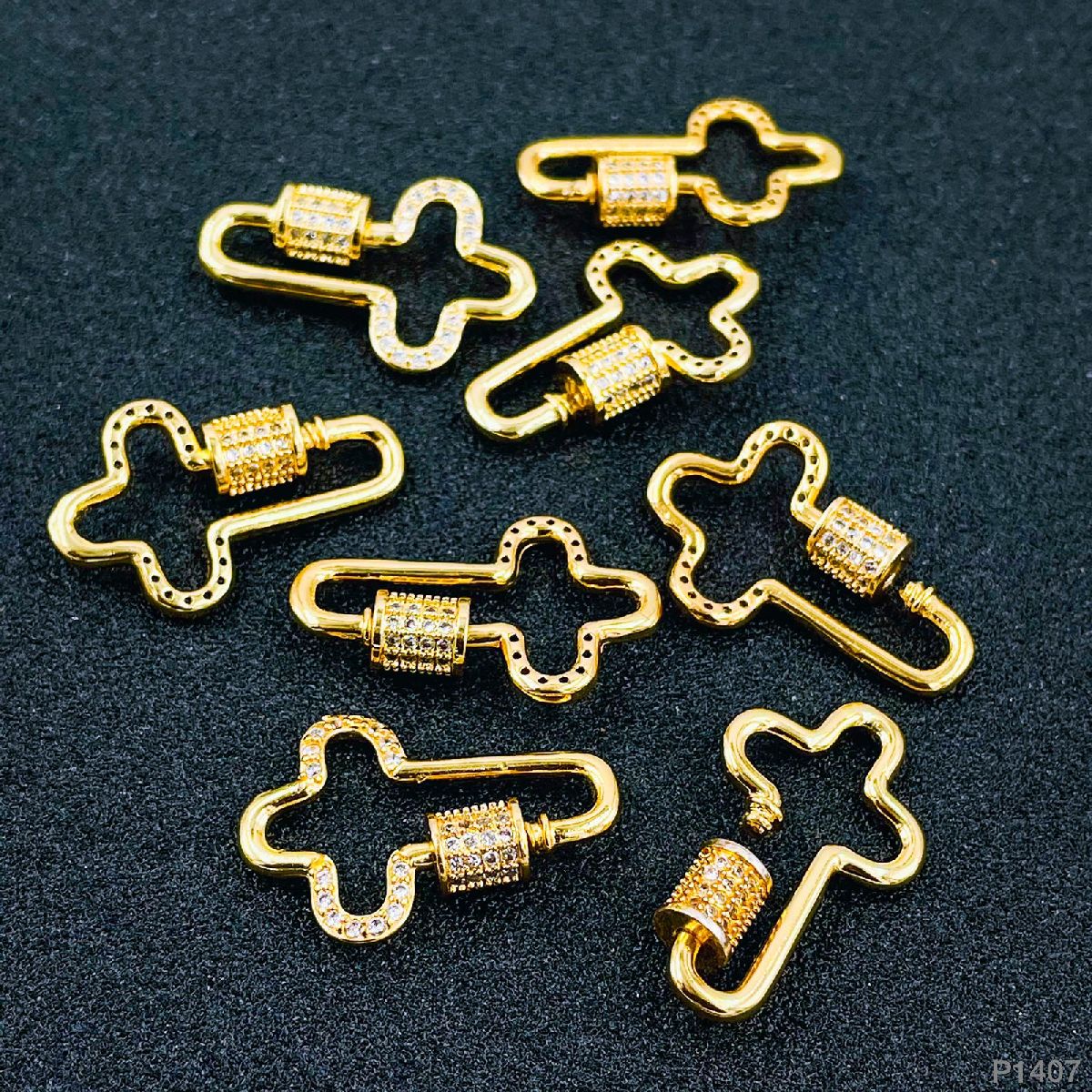 Cross Gold Copper Charm For Women Bulk
