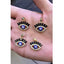 Evil Eye Nazariya Black Blue Gold CZ Charm Pendant Necklace Bulk