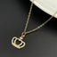 Copper With CZ Crystals Gold Crown Pendant Girls Bulk