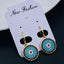 Evil Eye Nazariya Gold Black Blue Copper Drop Earring Pair Women Bulk