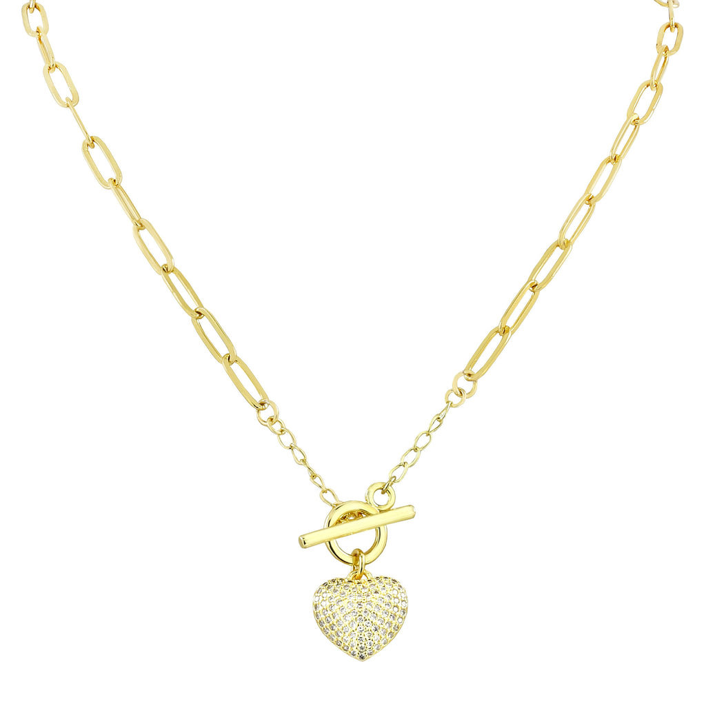 Heart Toggel Link Chain Necklace Pendant Chain Bulk