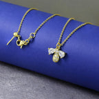 Honeybee Gold American Diamond Necklace Pendant Chain Bulk