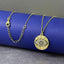 Round Evil Eye Necklace Pendant Chain Bulk