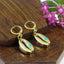 Evil Eye Green Gold Hoop Drop Earring For Women Bulk