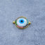 Evil Eye Mother Of Pearl Gold Zircon Copper Charm For Women Bulk