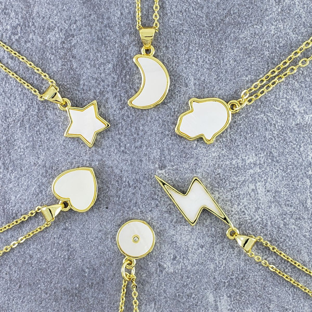 Moon White Gold Slim Link Chain Watch Charm For Women Bulk