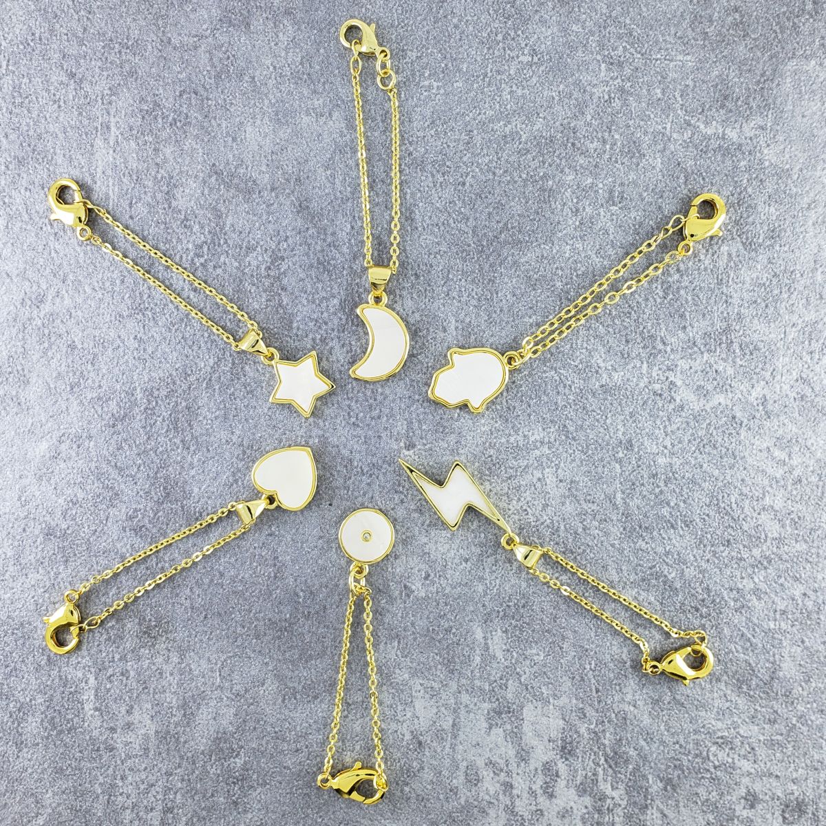 Round White Gold Slim Link Chain Watch Charm For Women Bulk