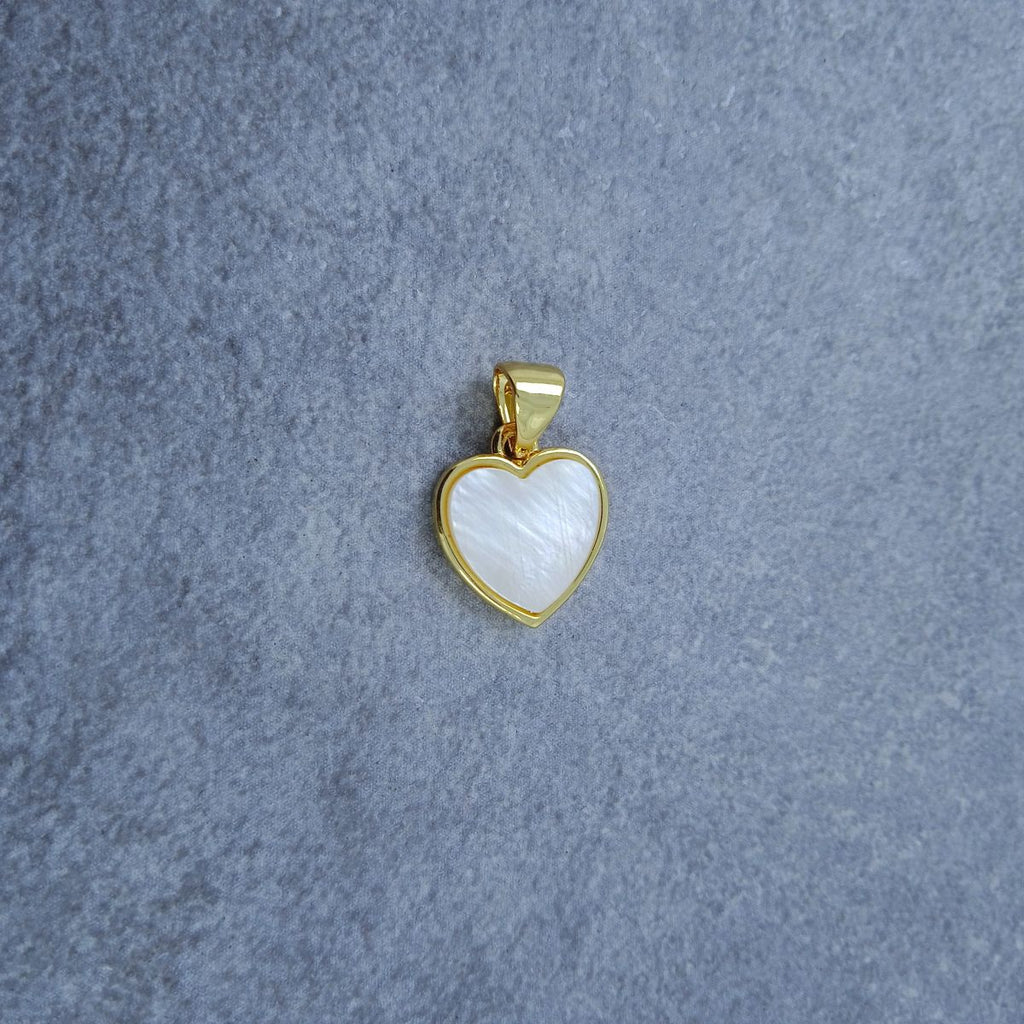 Heart Gold White Copper Charm For Women Bulk