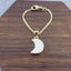 Moon White Gold Slim Link Chain Watch Charm For Women Bulk